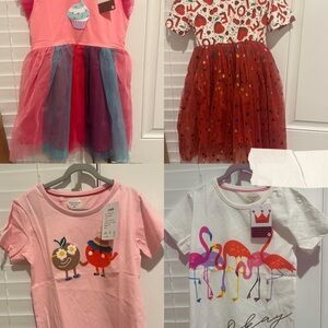 Colorful Kids' T-Shirt and Dress Set